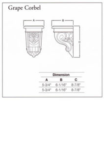 Small Grape Corbel