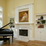 Custom Fireplace Mantle and Built-In Bookcases
