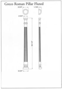 Greco Roman Pillar Fluted