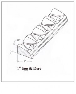 1" Egg & Dart