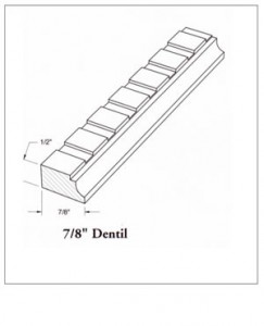 7/8" Dentil