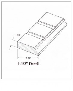 1-1/2" Dentil
