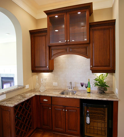 Custom Wet Bar Cabinets - Noles Cabinets, Fuquay-Varina NC